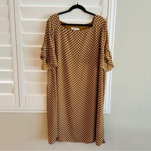 Loft by Ann Taylor Dress Plus Size 20 Mustard Yellow